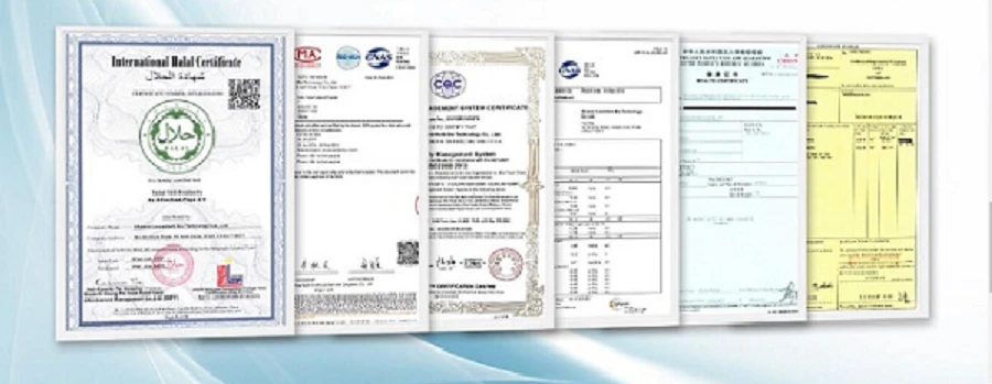 Tetrahydroxystilbene Glucoside certificate